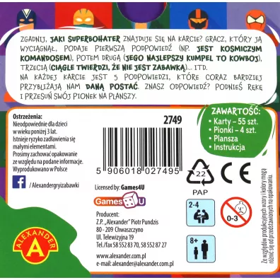 R�ka do g�ry! Zgadnij, co to za superbohater