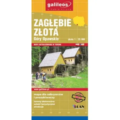 Zag��bie z�ota G�ry Opawskie mapa 1:35000/Galileos/
