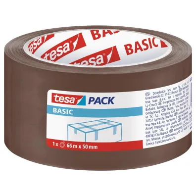 Ta�ma pakowa Tesa Basic br�zowa 50mm x 66m