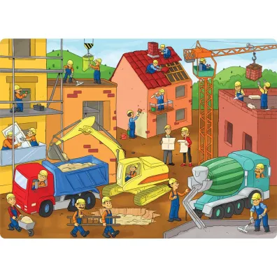Puzzle 70 el. Na placu budowy Jako