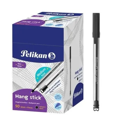 Pelikan D�ugopis Hang Stick czarny 50 szt.