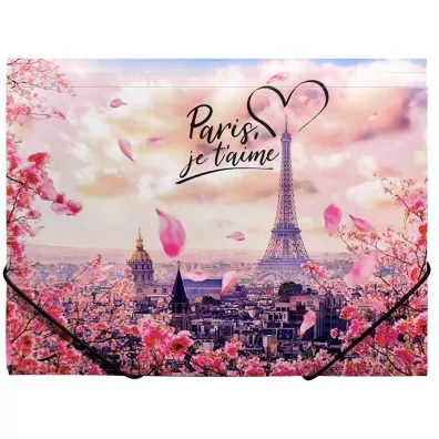 Panta Plast Teczka A4 PP na gumk z nadrukiem Take Me To Paris