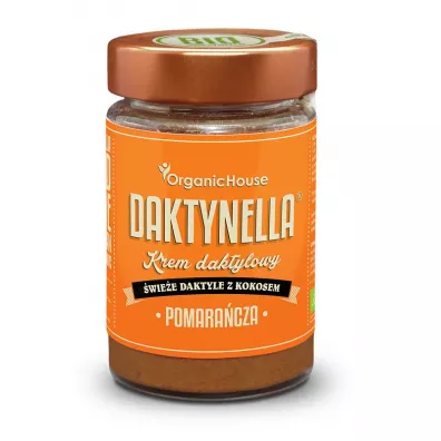 Organic House Krem kokosowo-daktylowy pomaracza bezglutenowy 190 g Bio