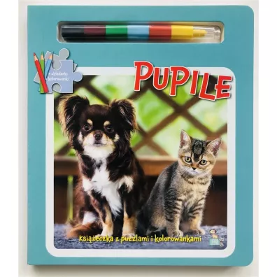 Pupile. Ksi��eczki z puzzlami, kolorowankami i kolorow� kredk�