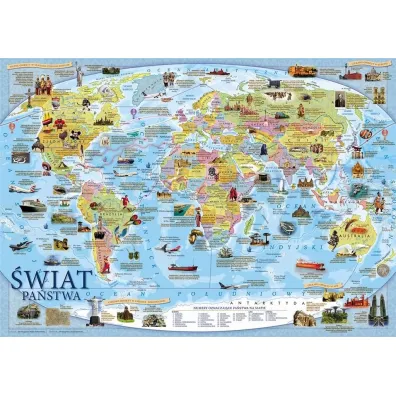 Demart Mappuzzle Junior - �wiat mapa polityczna - plakat