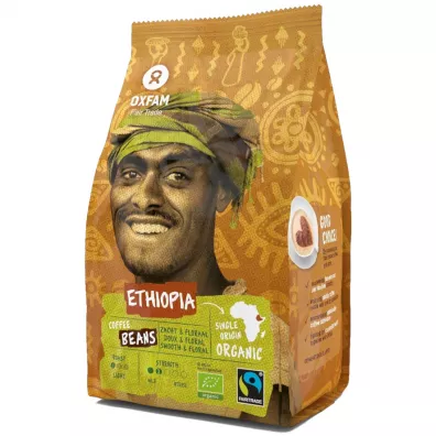 Oxfam Fair Trade Kawa ziarnista Arabica 100% Etiopia fair trade 250 g Bio
