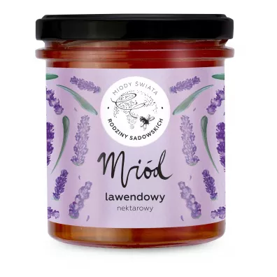 Miody wiata Rodziny Sadowskich Mid lawendowy 450 g