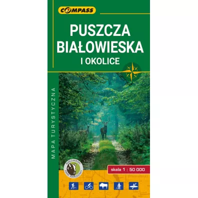 Mapa turystyczna Puszcza Bia�owieska i okolice 1:50 000
