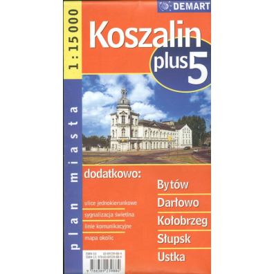 Plan miasta Koszalin +5 1:15 000