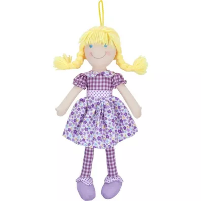 Lalka szmaciana Cornelia 38cm fioletowa Biuro-Set Plusz