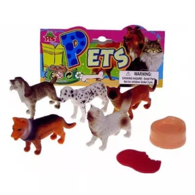 Figurki Psy 8-9cm 5szt..