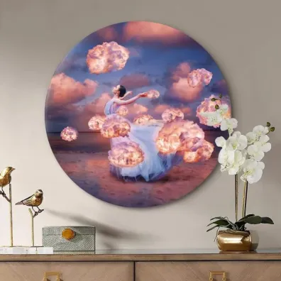 Twoje Hobby Malowanie po numerach okr�g�e - Pi�kna kobieta 40cm