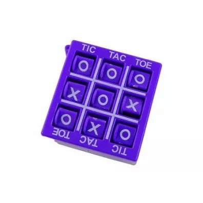 Gra k�ko i krzy�yk 4,5 cm fioletowa LeanToys