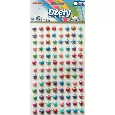 Brewis D�ety samoprzylepne per�owe 104 szt.