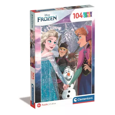 Puzzle 104 el. Super Kolor Disney Frozen Clementoni