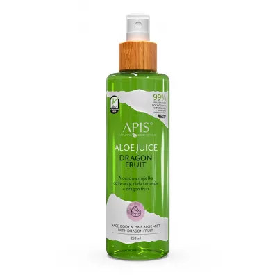 Apis Aloe Vera aloesowa mgieka do twarzy ciaa i wosw + dragon fruit 250 ml