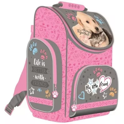 St. Majewski Tornister szkolny Cat & Dog