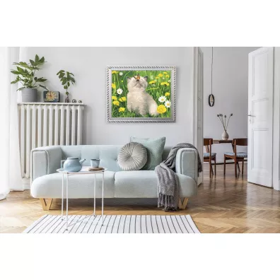 Twoje Hobby Malowanie po numerach. Kotek z motylem 40 x 50 cm