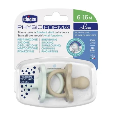 Chicco Smoczek uspokajaj�cy Soft Luxe 6-16m 2 szt.