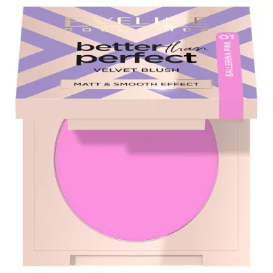 Eveline Cosmetics Better Than Perfect Velvet Blush r� prasowany 01 2.3 g