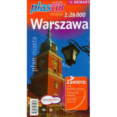 Plan miasta - Warszawa PLASTIK  DEMART