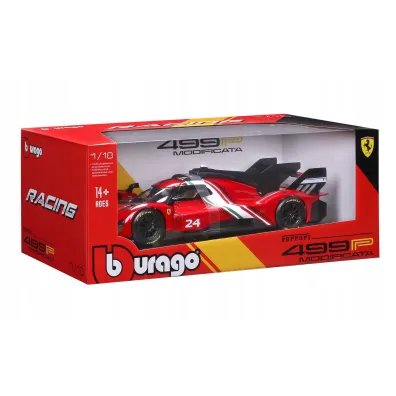 Bburago Model 1:18 Ferrari Racing 499P Modificata czerwony