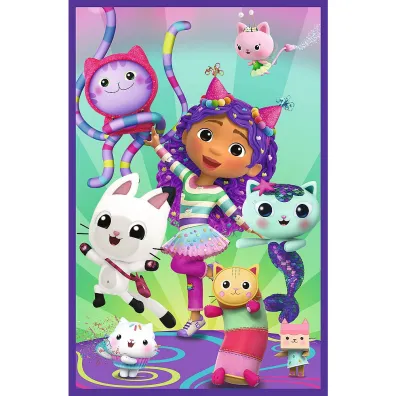 Puzzle 3x80 el. Kolorowe dni Gabby. Koci Domek Gabi Trefl