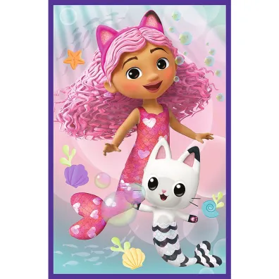 Puzzle 3x80 el. Kolorowe dni Gabby. Koci Domek Gabi Trefl