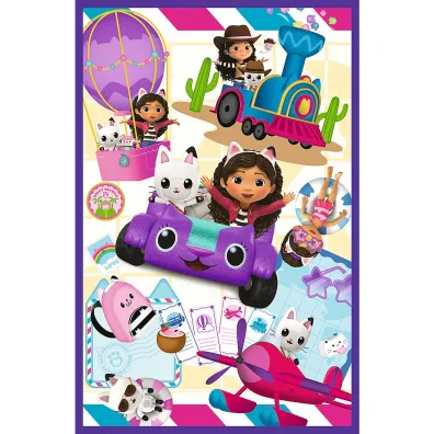 Puzzle 3x80 el. Kolorowe dni Gabby. Koci Domek Gabi Trefl