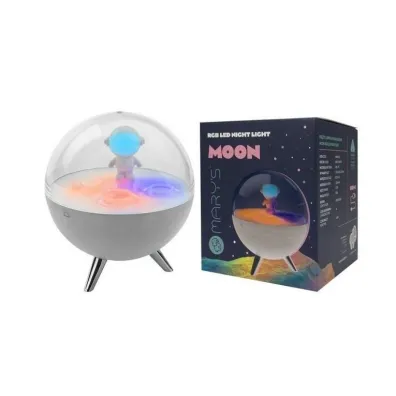 Marys Lampka nocna LED RGB ksi�yc bia�y