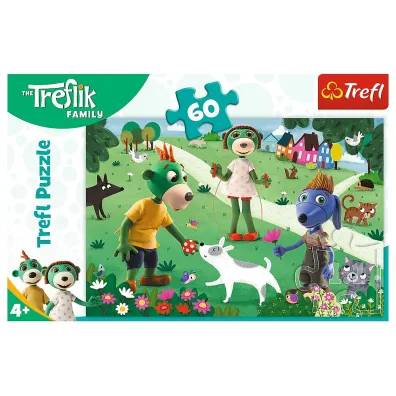 Puzzle 60 el. Radosny dzie� Treflik�w