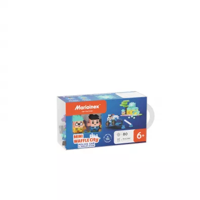 Mini Waffle City Klocki konstrukcyjne Mini Waffle 80 element�w City Auto Policyjne i Sklep Jubilerski MARIOINEX 905913