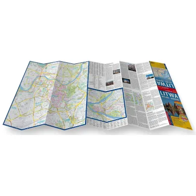 Litwa Wilno Kowno mapa samochodowa 1:700 000