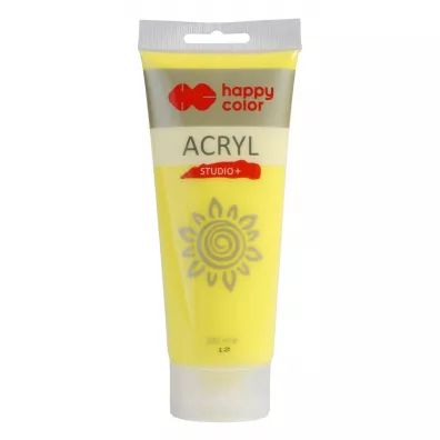 Happy Color Farba akrylowa Studio cytrynowy 200ml