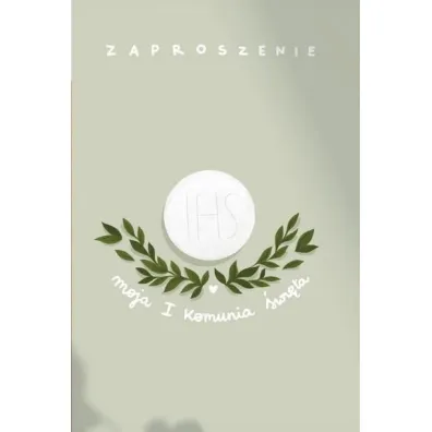 Zaproszenie Komunia (5 szt)
