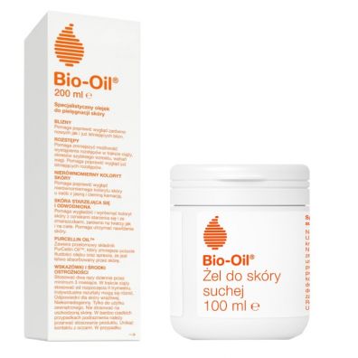 Bio Oil Specjalistyczny Olejek Do Pielęgnacji Skóry + Żel do skóry suchej Zestaw 200 ml + 100 ml