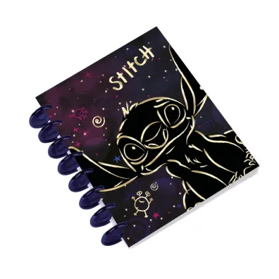 Ko�obrulion B5 Disney Gold Stitch Big Ring 100 kartek wz�r 2
