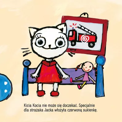 Kicia Kocia poznaje straaka