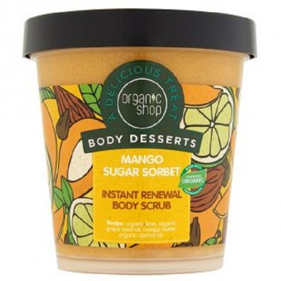 Organic Shop Body Desserts Cukrowy peeling do ciaa o zapachu Mango 450 ml