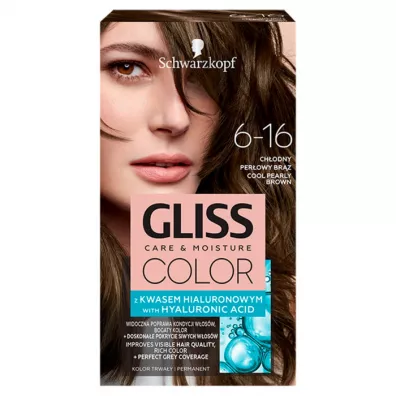 Schwarzkopf Gliss Color krem koloryzuj�cy do w�os�w 6-16 Ch�odny Per�owy Br�z