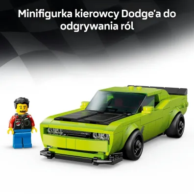 LEGO Speed Champions Samoch�d sportowy Dodge Challenger SRT Hellcat 77237