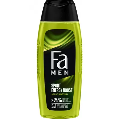 Fa Men Sport Energy Boost �el pod prysznic z formu�� 3w1 o zapachu guarany i �e�-szenia 400 ml