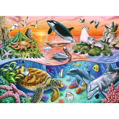 Puzzle 100 el. XXL Wzburzony ocean Ravensburger