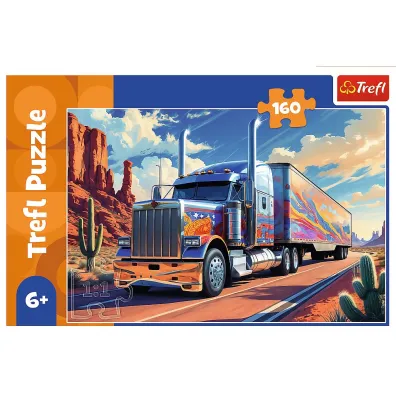 Puzzle 160 el. Ci�ar�wka w trasie Trefl