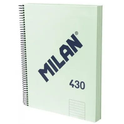 Milan Zeszyt na spirali A4/120k linia - zielony