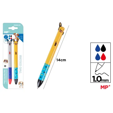 Mp Main Paper D�ugopis �cieralny dwukolorowy pieski 2 szt.