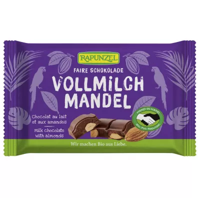 Rapunzel Czekolada mleczna z migda�ami 100 g Bio
