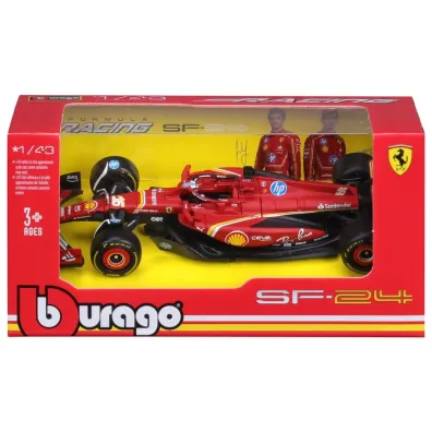 Burago model 1:43 bolid f1 ferrari sf-24 imola gp 2024 charles leclerc 18-36844 Bburago
