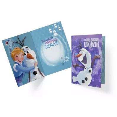Karnet B6 Disney Olaf Frozen. Urodziny