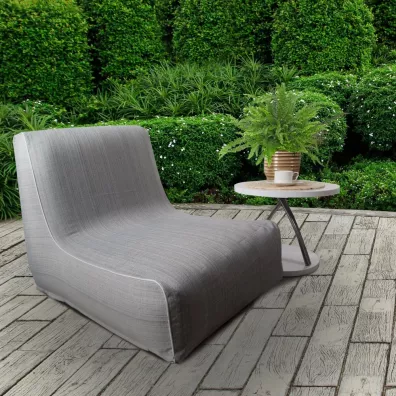 Eurofirany B.b. Choczyscy Sp.J. Fotel ogrodowy 70x90x70 cm srebrny